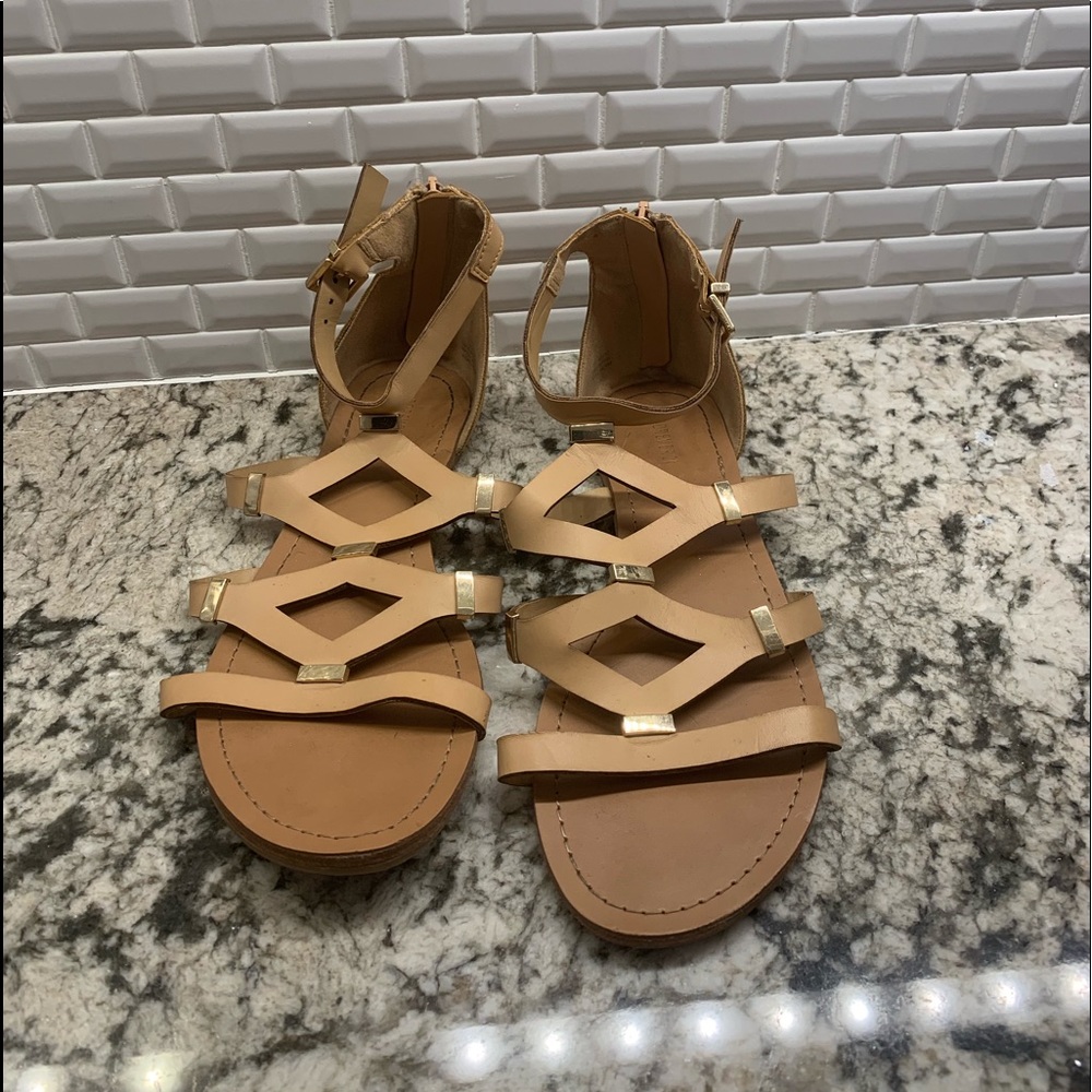 Forever 21 Sandals Nude Gladiator 7